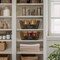 Casafield Set of 2 Water Hyacinth Seagrass Pantry Baskets with Handles, Chalkboard Labels, and Marker, Wide Woven Storage Bin Organizers for Kitchen